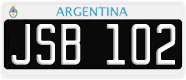 License plate of Argentina, Cars (1995, ABC 123)