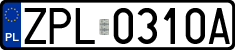 License plates of Poland, Regular car plates