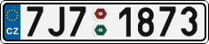 License plate of the Czech Republic, Cars (2001)