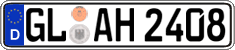 German license plate, Regular plates