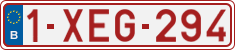 License plate of Belgium, Regular plates (2010)