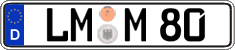 German license plate, Regular plates