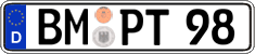 German license plate, Regular plates