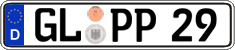 German license plate, Regular plates
