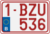 License plate of Belgium, Regular plates (2010)