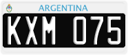 License plate of Argentina, Cars (1995, ABC 123)