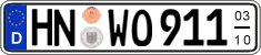 German license plate, Seasonal plates