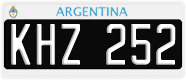 License plate of Argentina, Cars (1995, ABC 123)