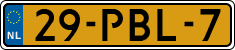License plate of the Netherlands, Cars