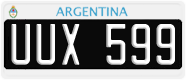 License plate of Argentina, Cars (1995, ABC 123)