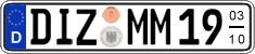 German license plate, Seasonal plates