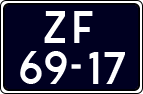 License plate of the Netherlands, Imported oldtimers (motorcycles)