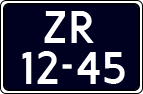 License plate of the Netherlands, Motorcycles