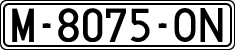 License plates of Spain, 1971 year series