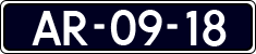 License plate of the Netherlands, Imported oldtimers (cars)
