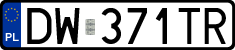 License plates of Poland, Regular car plates