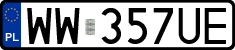 License plates of Poland, Regular car plates