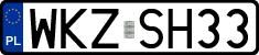 License plates of Poland, Regular car plates