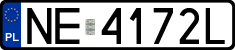 License plates of Poland, Regular car plates