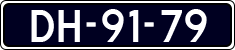 License plate of the Netherlands, Imported oldtimers (cars)