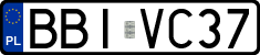 License plates of Poland, Regular car plates