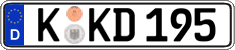 German license plate, Regular plates