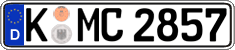 German license plate, Regular plates