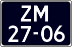 License plate of the Netherlands, Imported oldtimers (motorcycles)