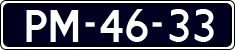 License plate of the Netherlands, Imported oldtimers (cars)