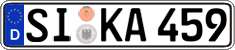 German license plate, Regular plates