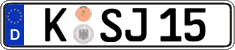 German license plate, Regular plates