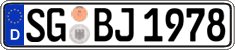 German license plate, Regular plates