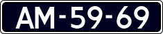 License plate of the Netherlands, Imported oldtimers (cars)
