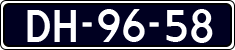 License plate of the Netherlands, Imported oldtimers (cars)