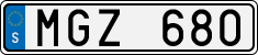 License plate of Sweden, Regular plates