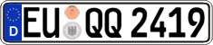 German license plate, Regular plates