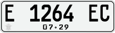 License plate of Indonesia, Regular plates