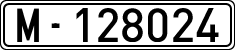 License plates of Spain, 1900 year series
