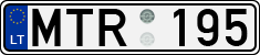 License plate of Lithuania, Cars