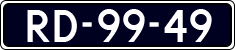 License plate of the Netherlands, Cars