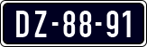 License plate of the Netherlands, Imported oldtimers (cars)