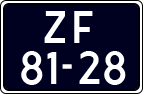 License plate of the Netherlands, Imported oldtimers (motorcycles)