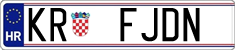 License plate of Croatia, Vanity Plates