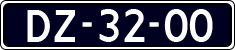 License plate of the Netherlands, Imported oldtimers (cars)