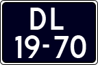 License plate of the Netherlands, Imported oldtimers (cars)