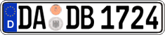German license plate, Regular plates