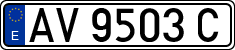 License plates of Spain, 1971 year series