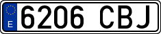 License plates of Spain, Ordinary (2000)