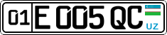 License plate of Uzbekistan, Private owners