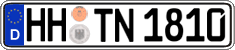 German license plate, Regular plates